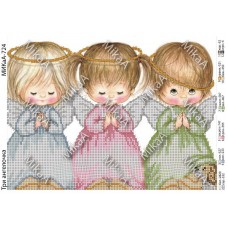Схема для вышивки бисером "Три ангелочка" (Схема или набор)